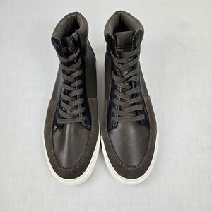 Express Men's High-Top Sneakers - Black and Brown